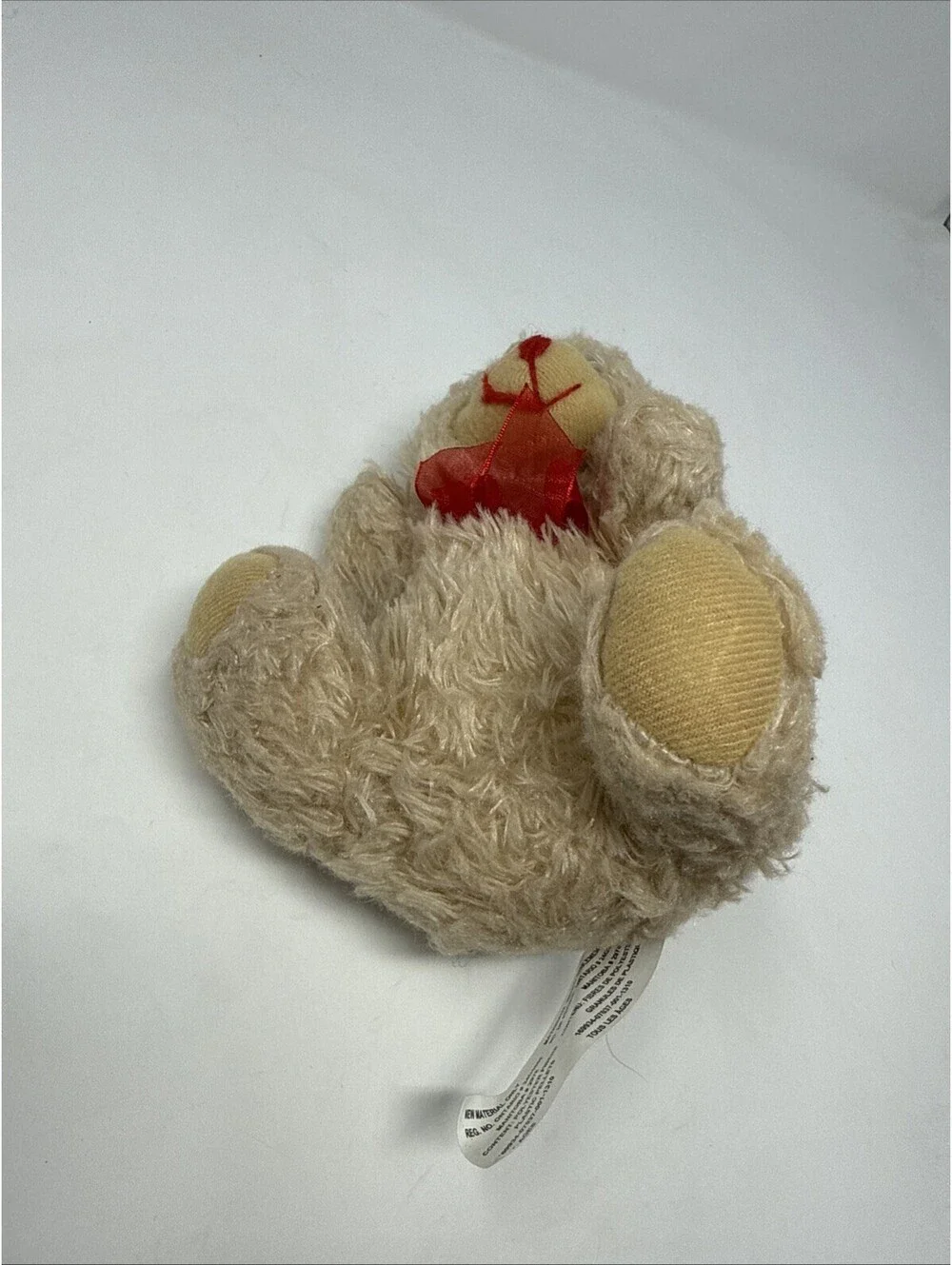 Teddy Bear Plush With Red Bow